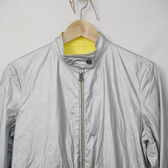 BMW Silver Light Weight Reflective Jacket Size 6 - Picture 2 of 12